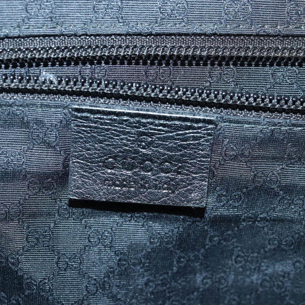 GUCCI Hand Bag Leather 2way Black fm3626