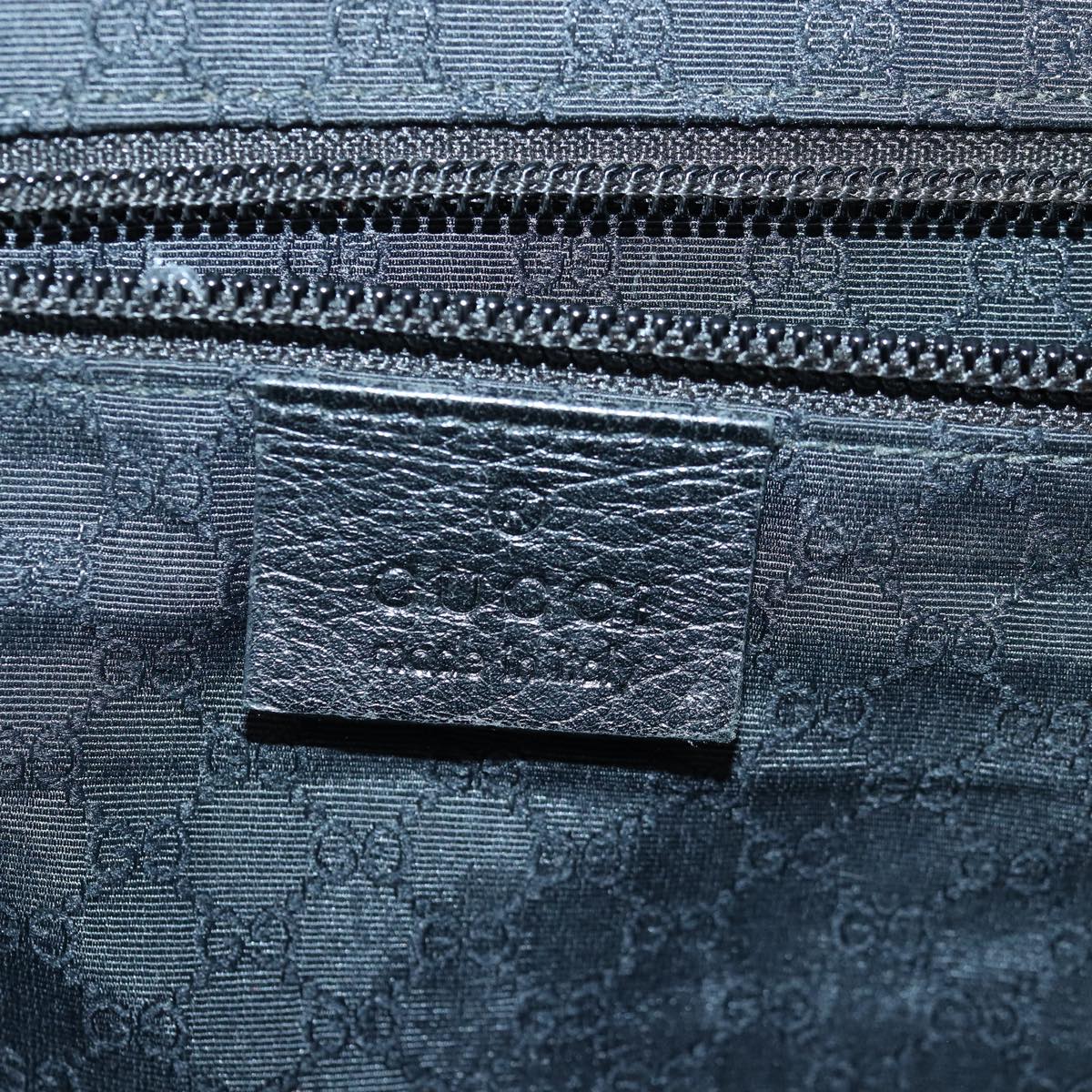 GUCCI Hand Bag Leather 2way Black fm3626