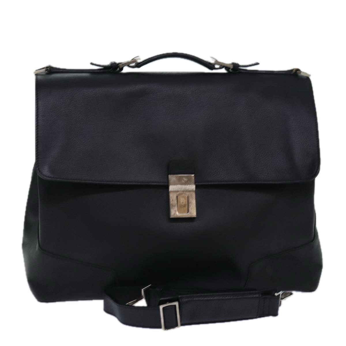 GUCCI Hand Bag Leather 2way Black fm3626