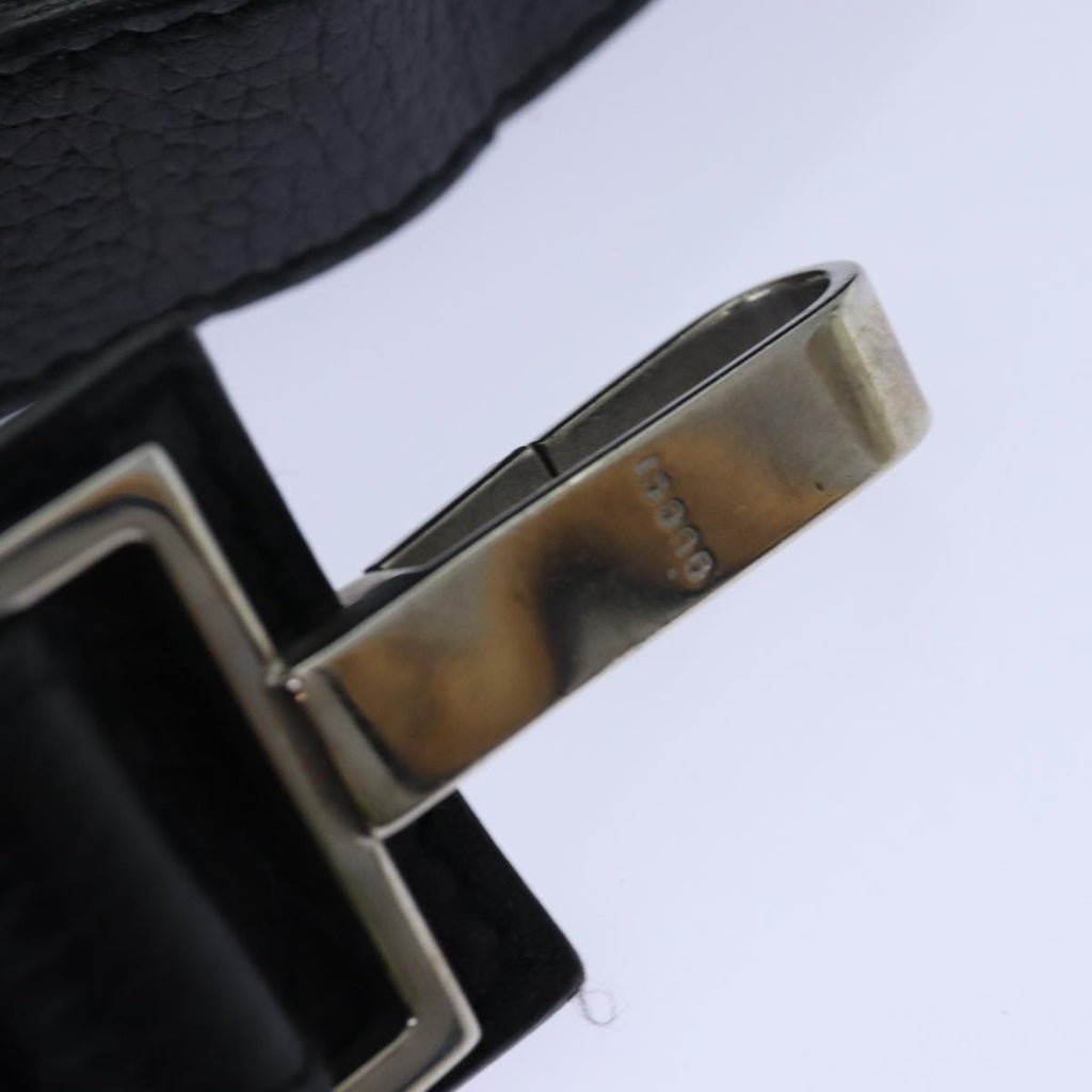 GUCCI Hand Bag Leather 2way Black fm3626