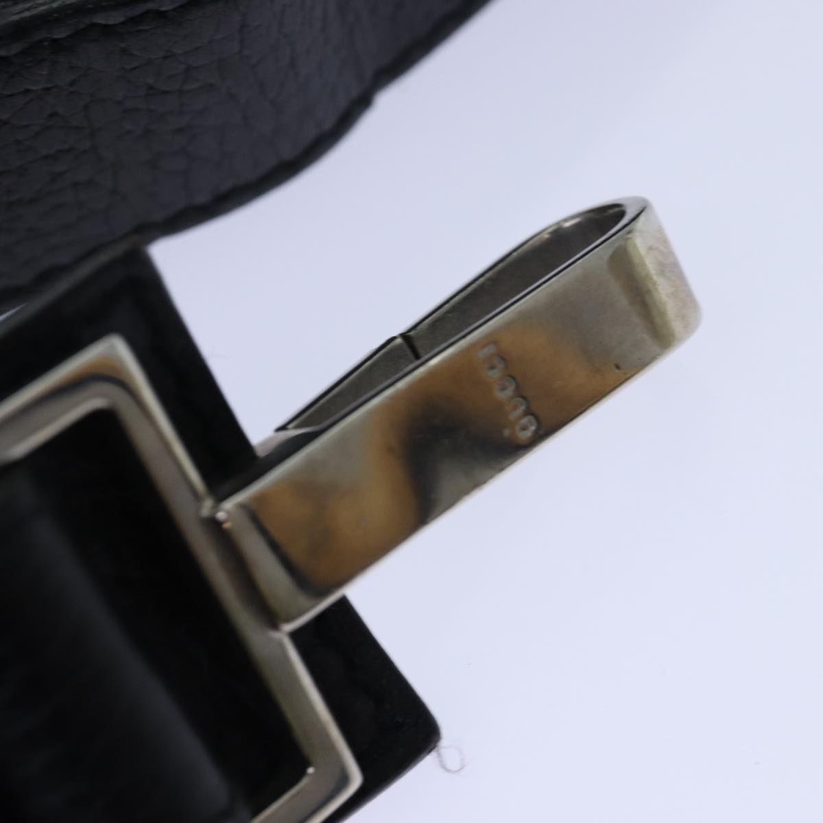 GUCCI Hand Bag Leather 2way Black fm3626