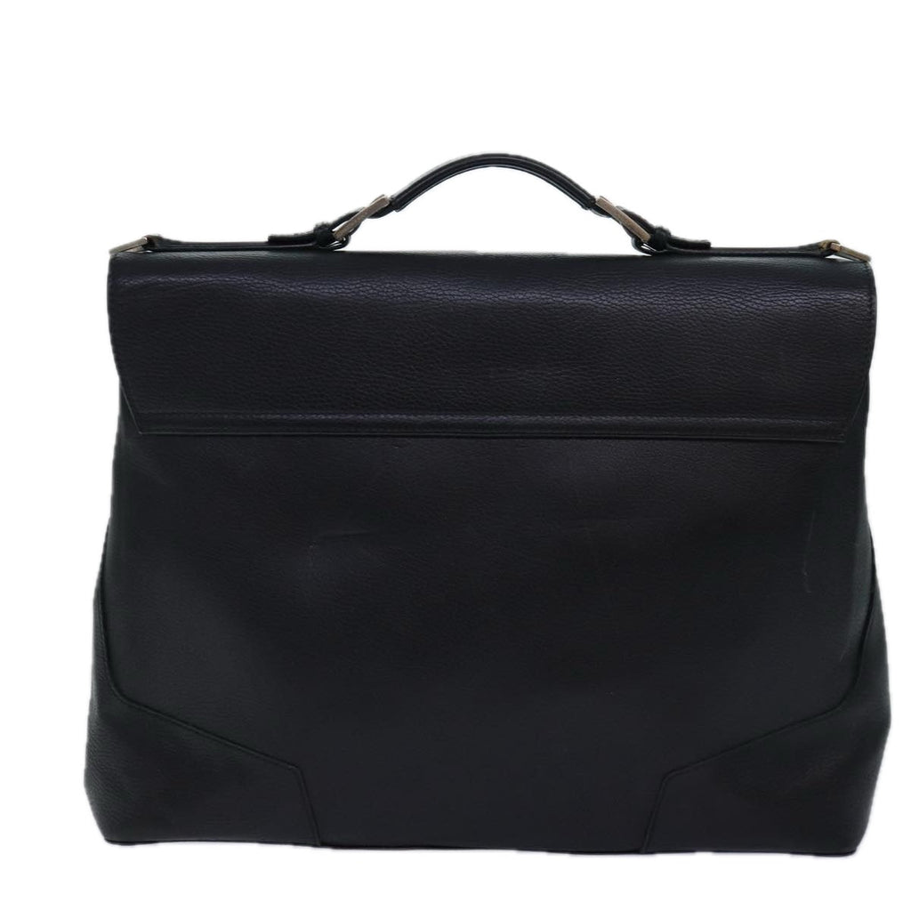 GUCCI Hand Bag Leather 2way Black fm3626