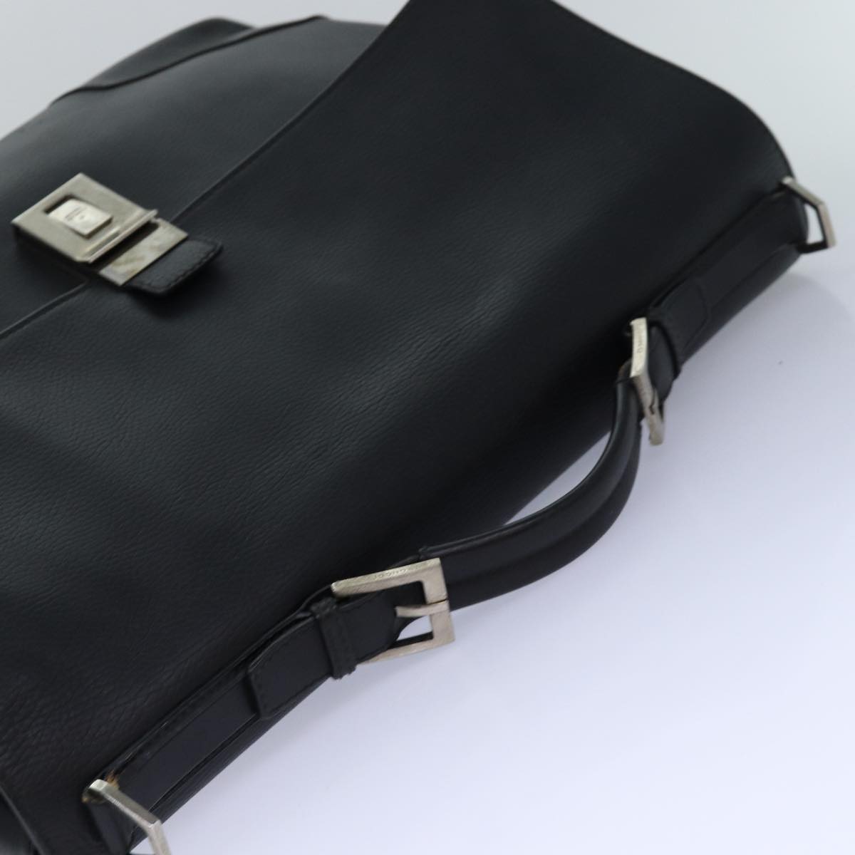 GUCCI Hand Bag Leather 2way Black fm3626