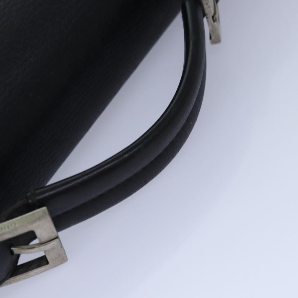 GUCCI Hand Bag Leather 2way Black fm3626