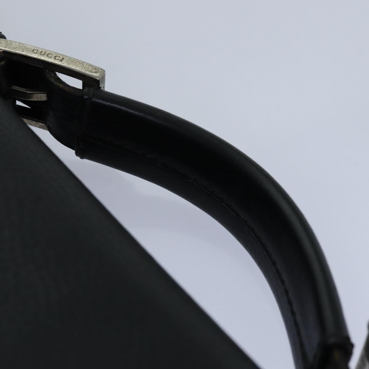 GUCCI Hand Bag Leather 2way Black fm3626