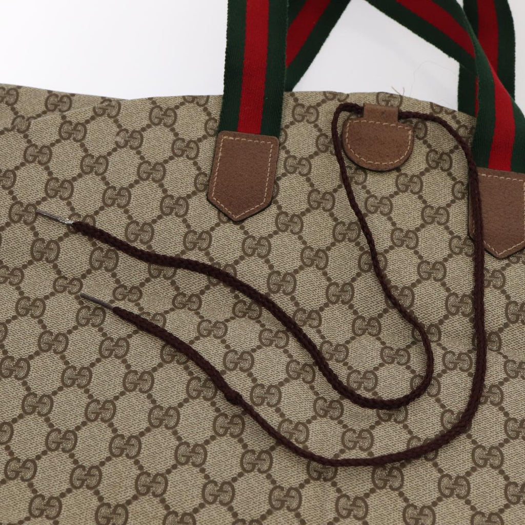 GUCCI GG Canvas Web Sherry Line Garment Cover Coated Canvas Beige fm3630