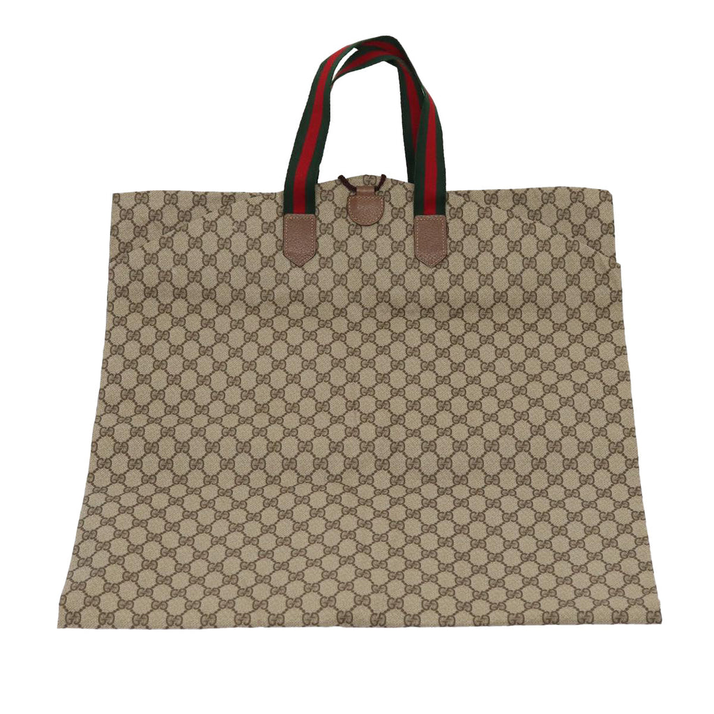 GUCCI GG Canvas Web Sherry Line Garment Cover Coated Canvas Beige fm3630