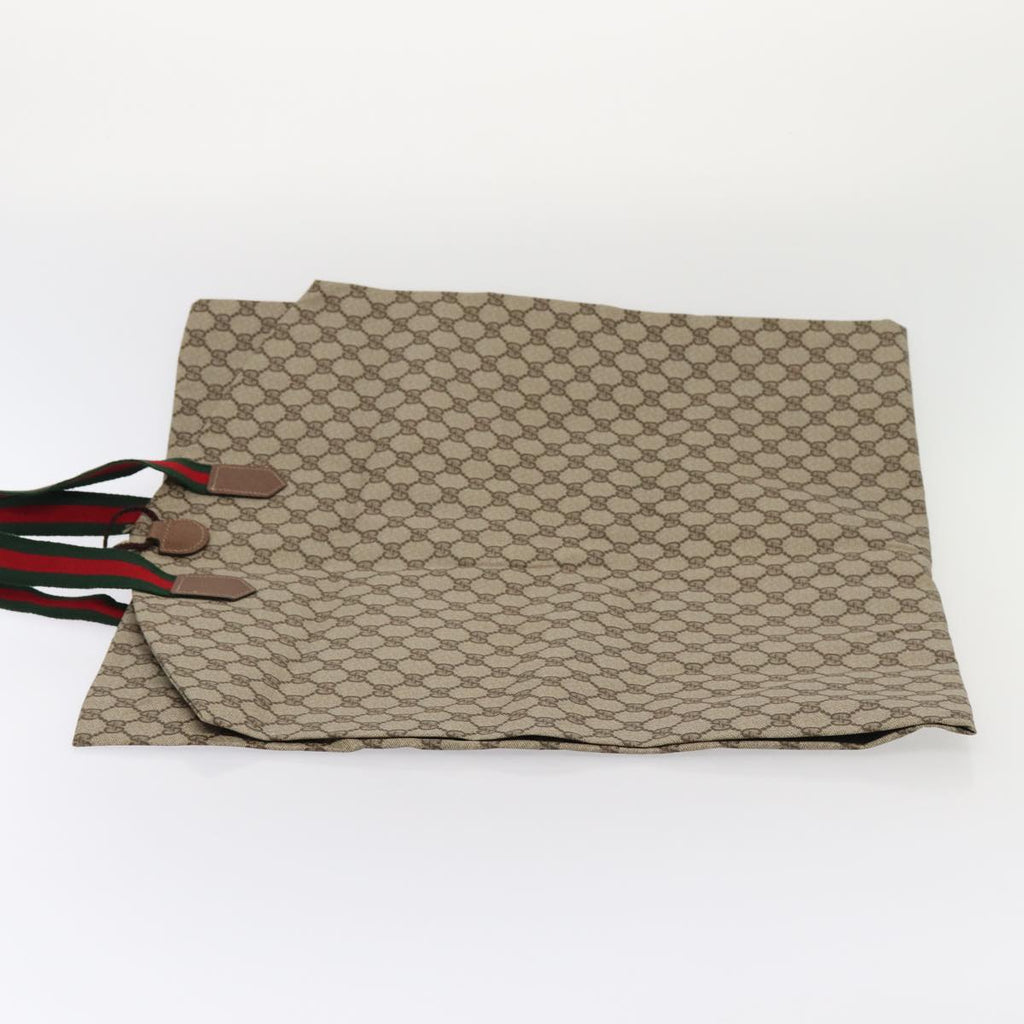 GUCCI GG Canvas Web Sherry Line Garment Cover Coated Canvas Beige fm3630