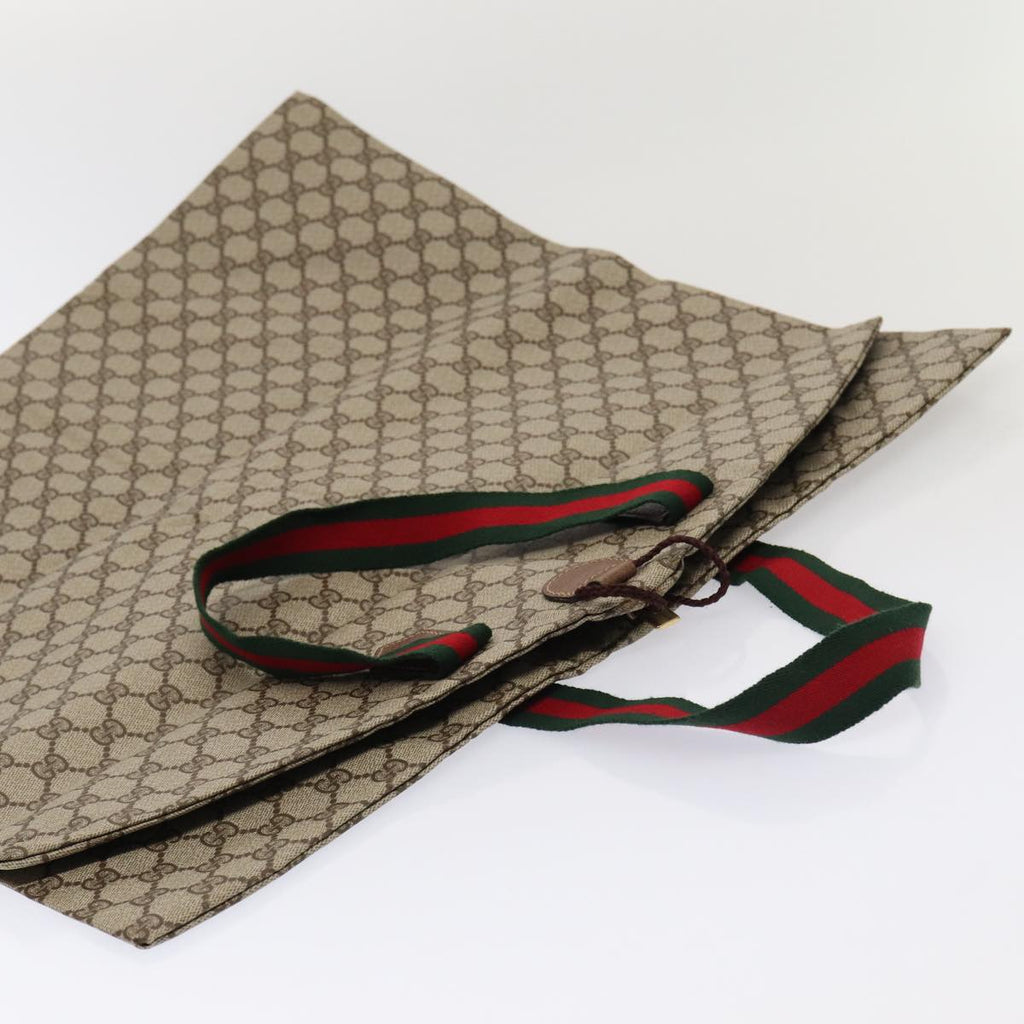 GUCCI GG Canvas Web Sherry Line Garment Cover Coated Canvas Beige fm3630