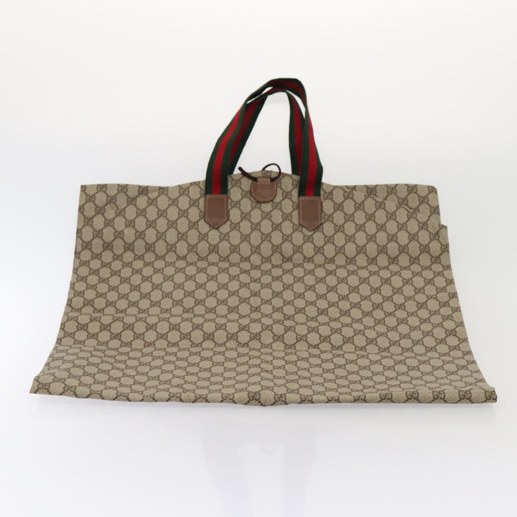 GUCCI GG Canvas Web Sherry Line Garment Cover Coated Canvas Beige fm3630