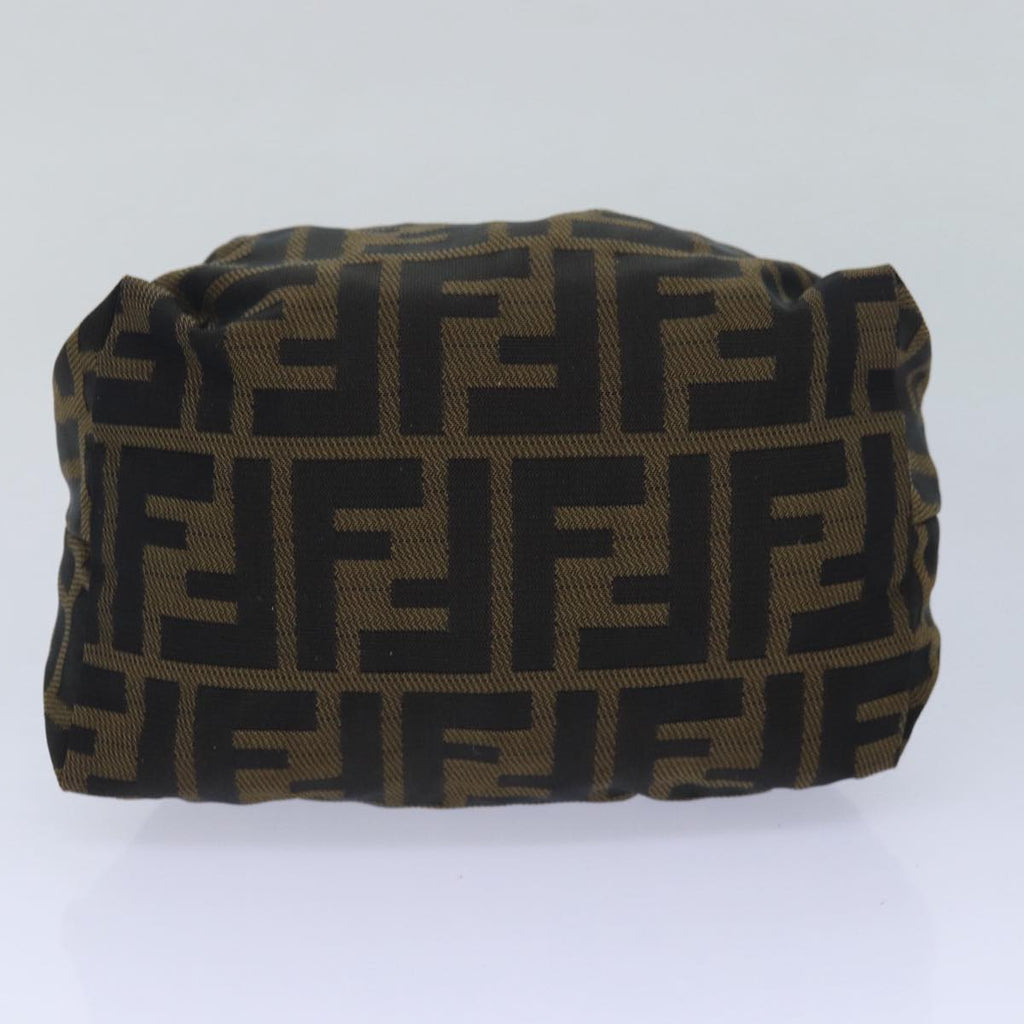 FENDI Zucca Canvas hand Pouch Brown fm3631