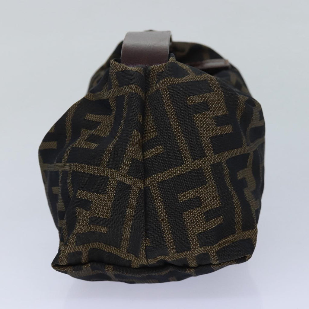 FENDI Zucca Canvas hand Pouch Brown fm3631
