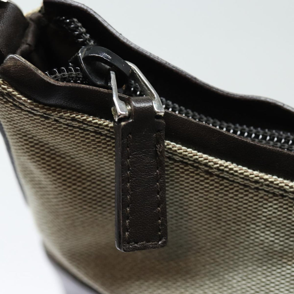 GUCCI Canvas Leather Shoulder Bag Beige 77112 fm3653