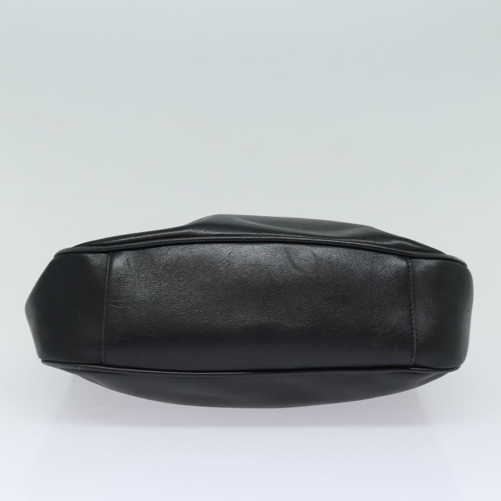 GUCCI Bamboo Hand Bag Leather Black 001 1638 200047 fm3655
