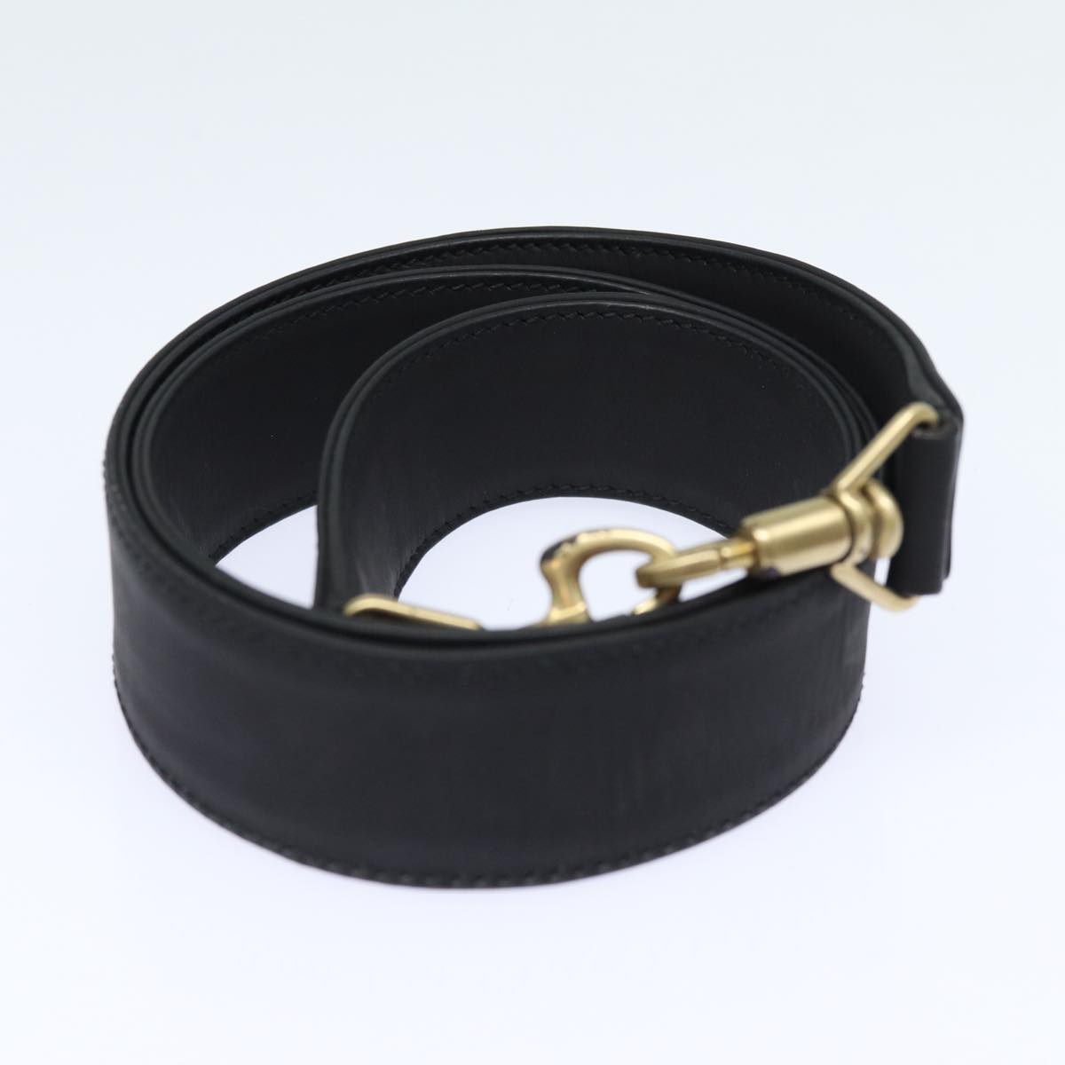 GUCCI Bamboo Shoulder Bag Suede 2way Black 001 0166 1577 fm3656