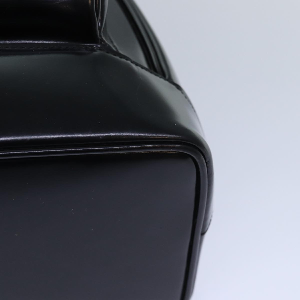 GUCCI Bamboo Body Bag Patent leather Black 003 2113 0027 fm3672