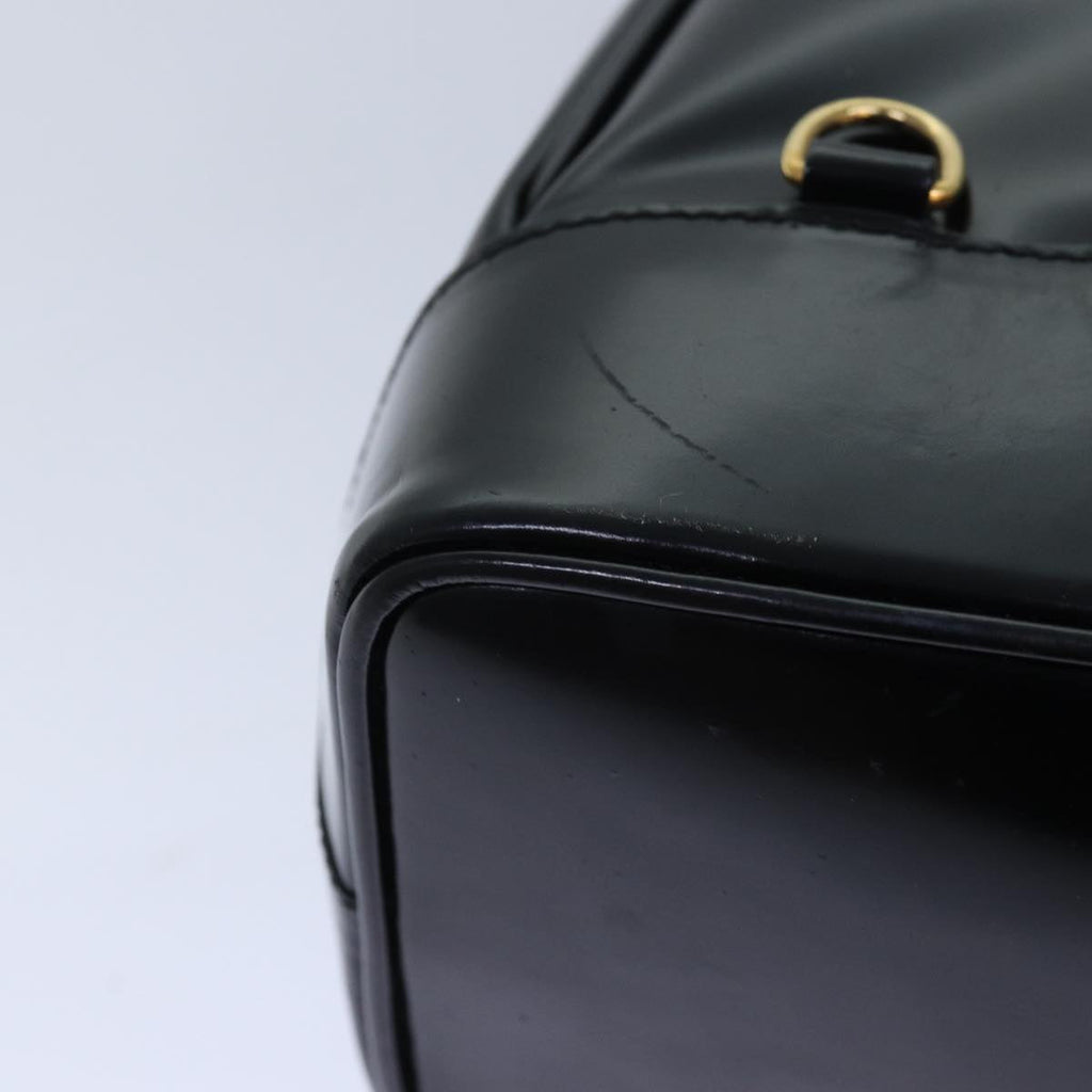 GUCCI Bamboo Body Bag Patent leather Black 003 2113 0027 fm3672