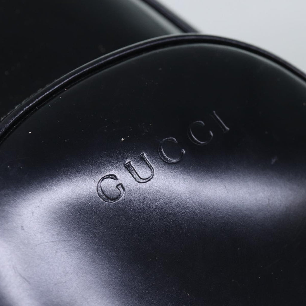 GUCCI Bamboo Body Bag Patent leather Black 003 2113 0027 fm3672
