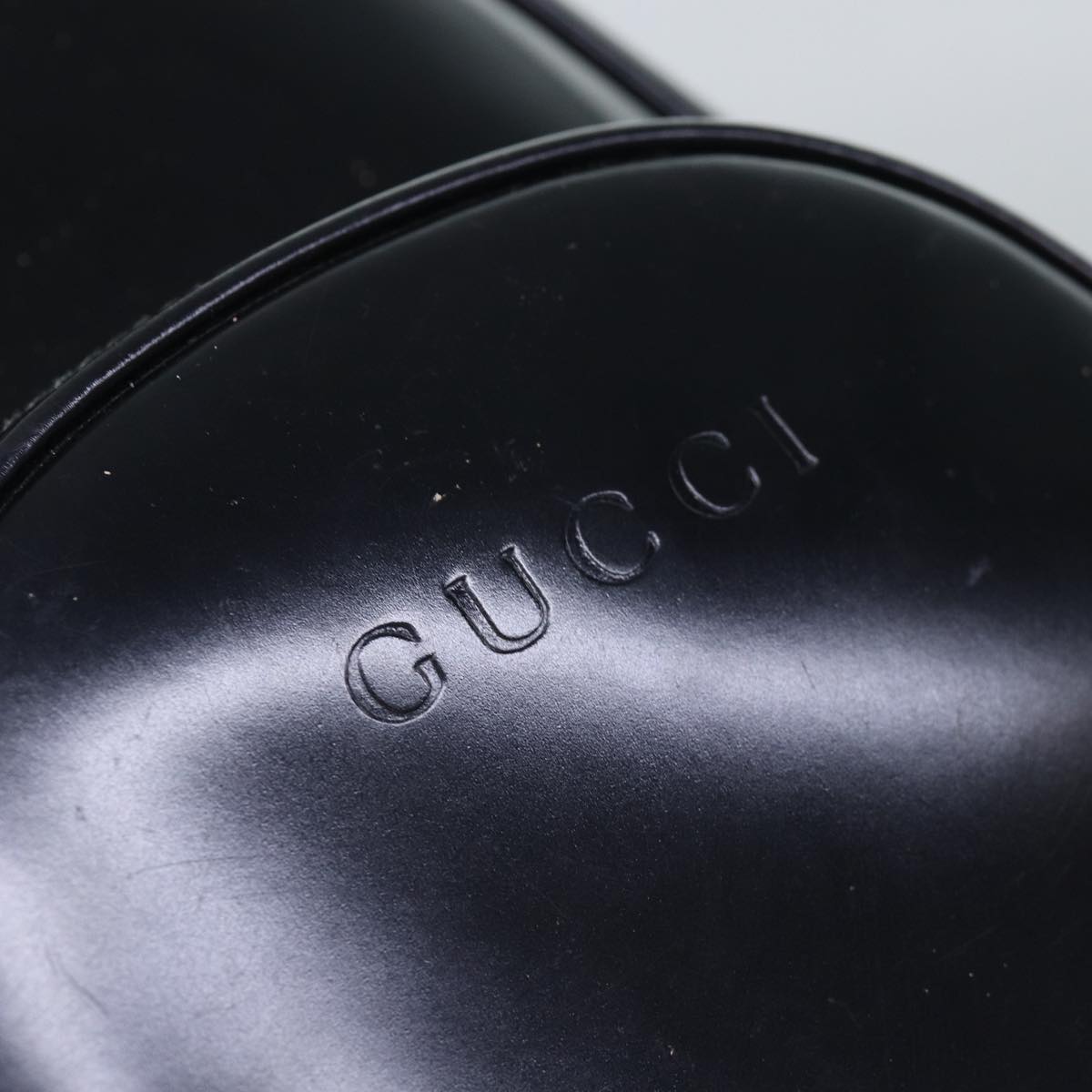 GUCCI Bamboo Body Bag Patent leather Black 003 2113 0027 fm3672