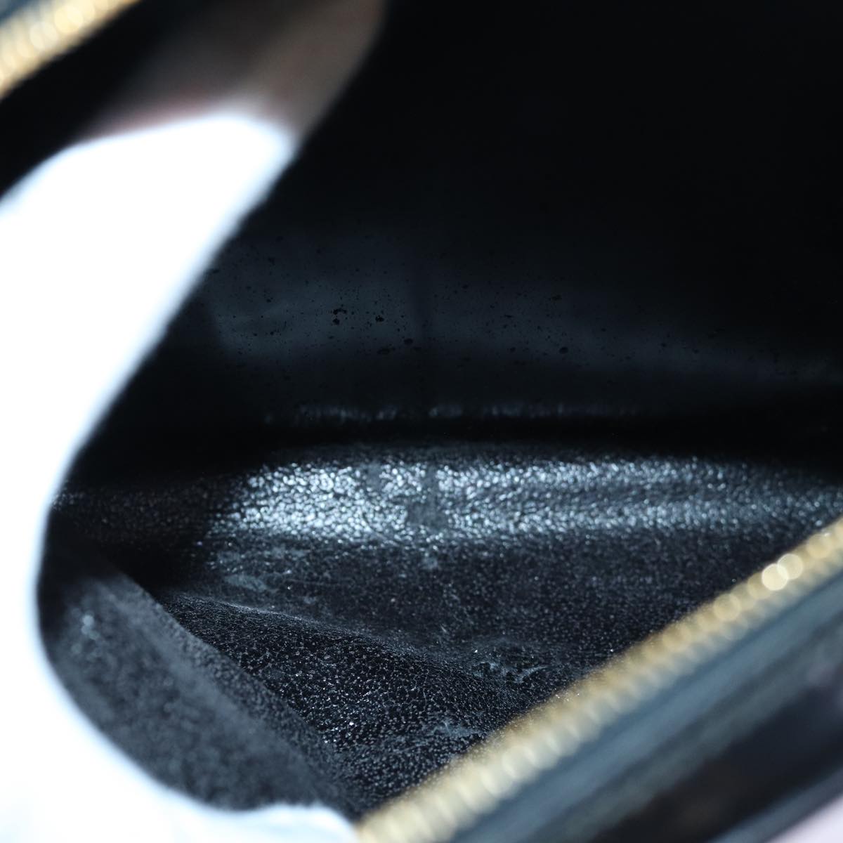 GUCCI Bamboo Body Bag Patent leather Black 003 2113 0027 fm3672