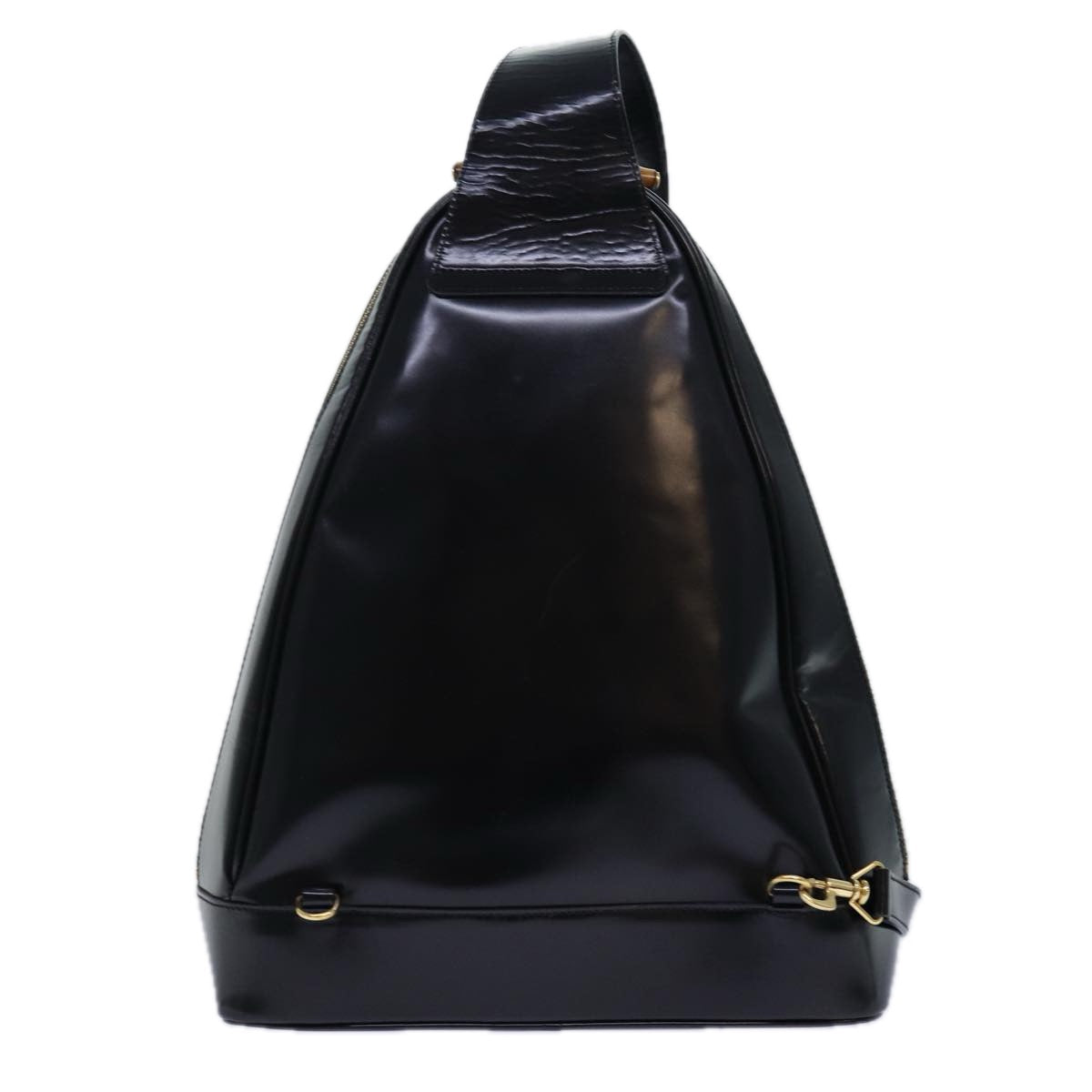 GUCCI Bamboo Body Bag Patent leather Black 003 2113 0027 fm3672