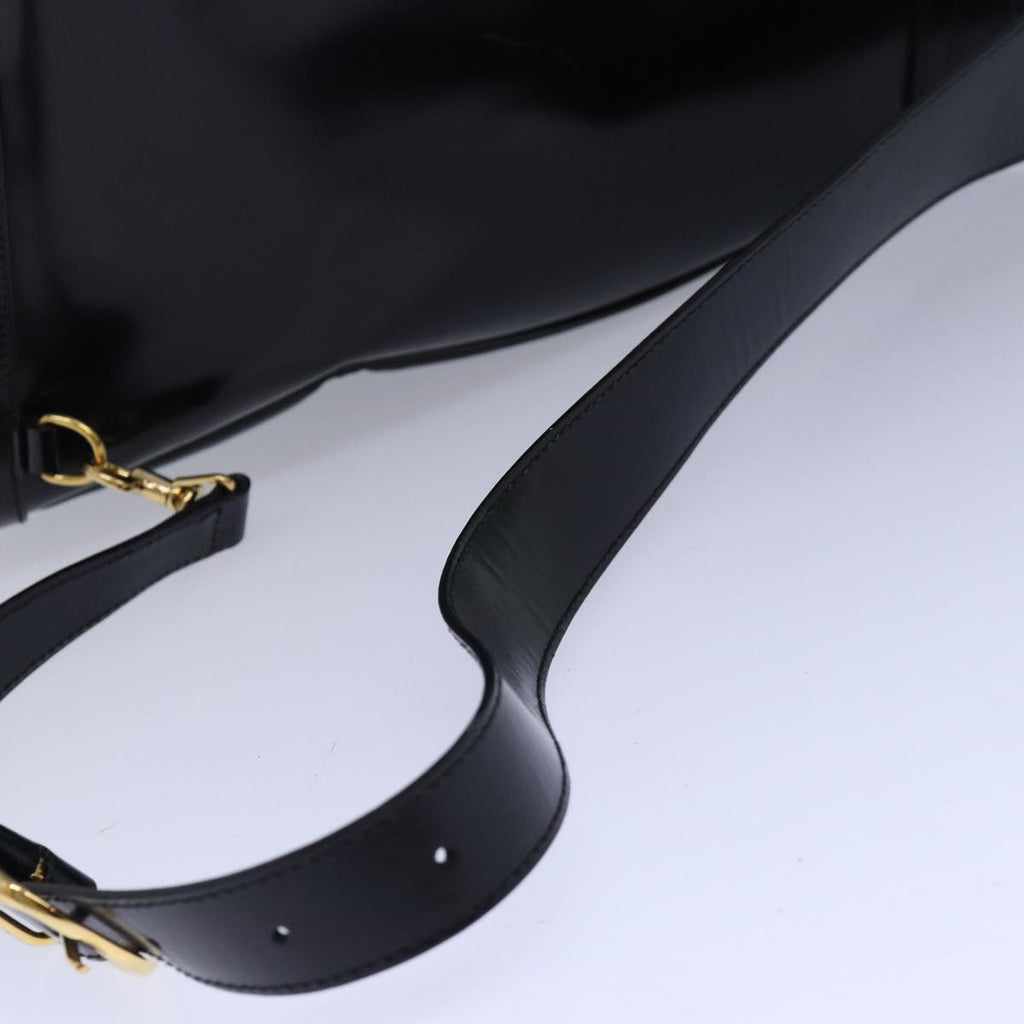 GUCCI Bamboo Body Bag Patent leather Black 003 2113 0027 fm3672
