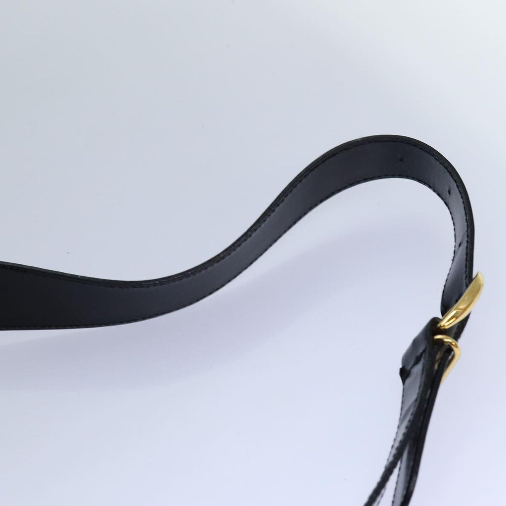 GUCCI Bamboo Body Bag Patent leather Black 003 2113 0027 fm3672