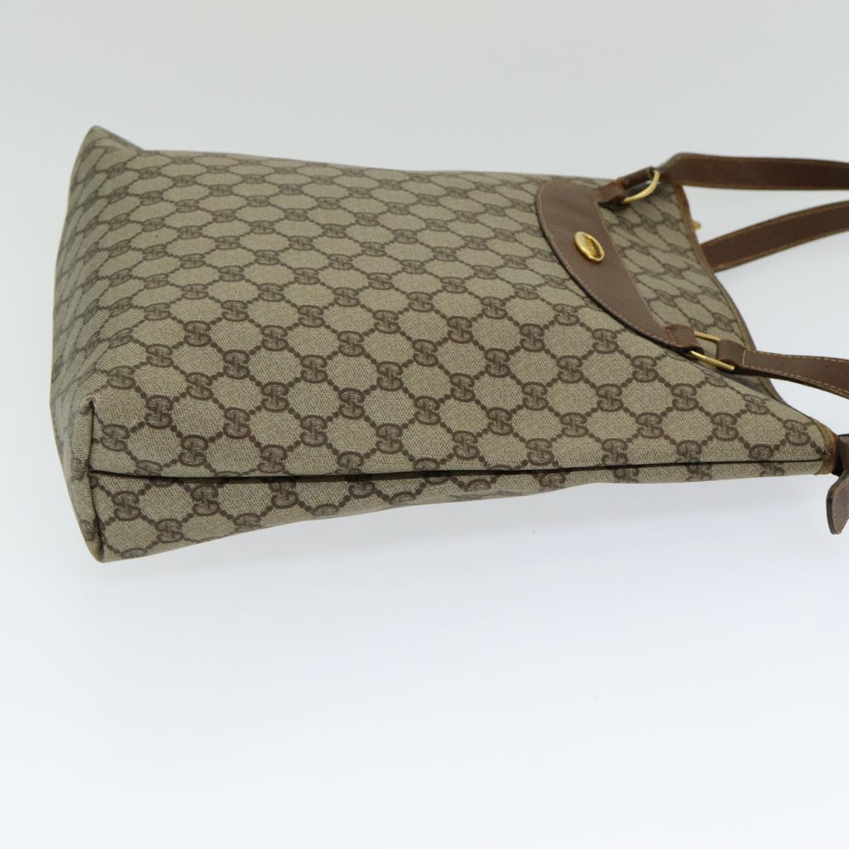 GUCCI GG Supreme Tote Bag PVC Leather Beige 002 39 6130 fm3674