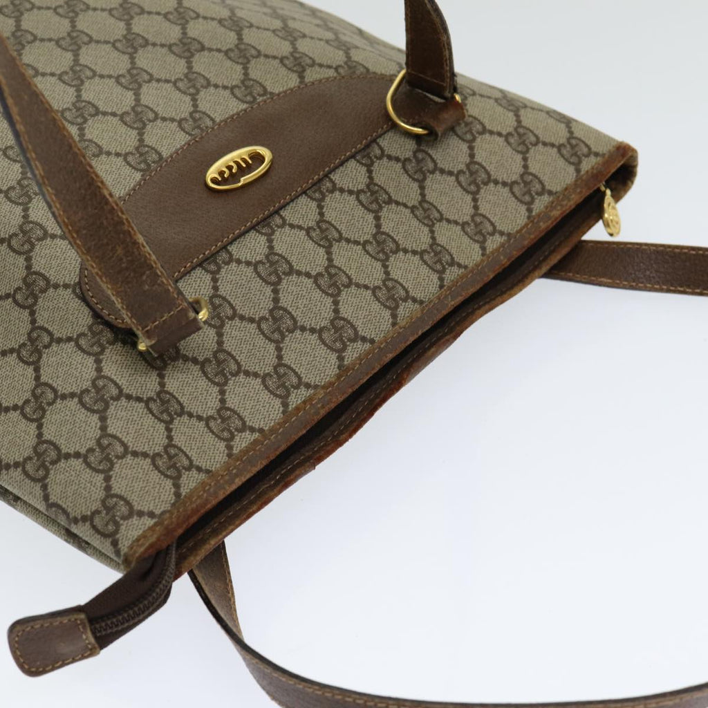 GUCCI GG Supreme Tote Bag PVC Leather Beige 002 39 6130 fm3674