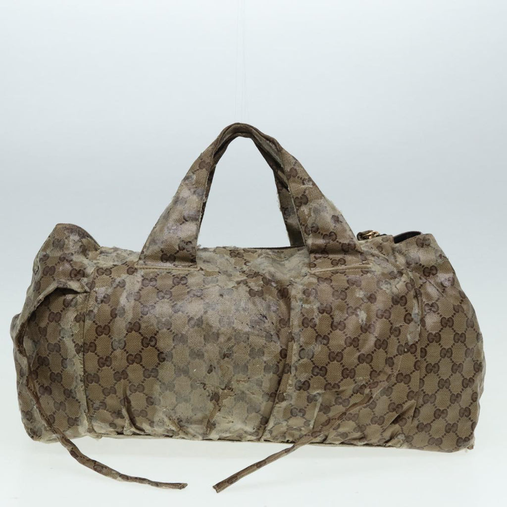 GUCCI GG Crystal Sherry Line Tote Bag 2Set Beige Red fm3716