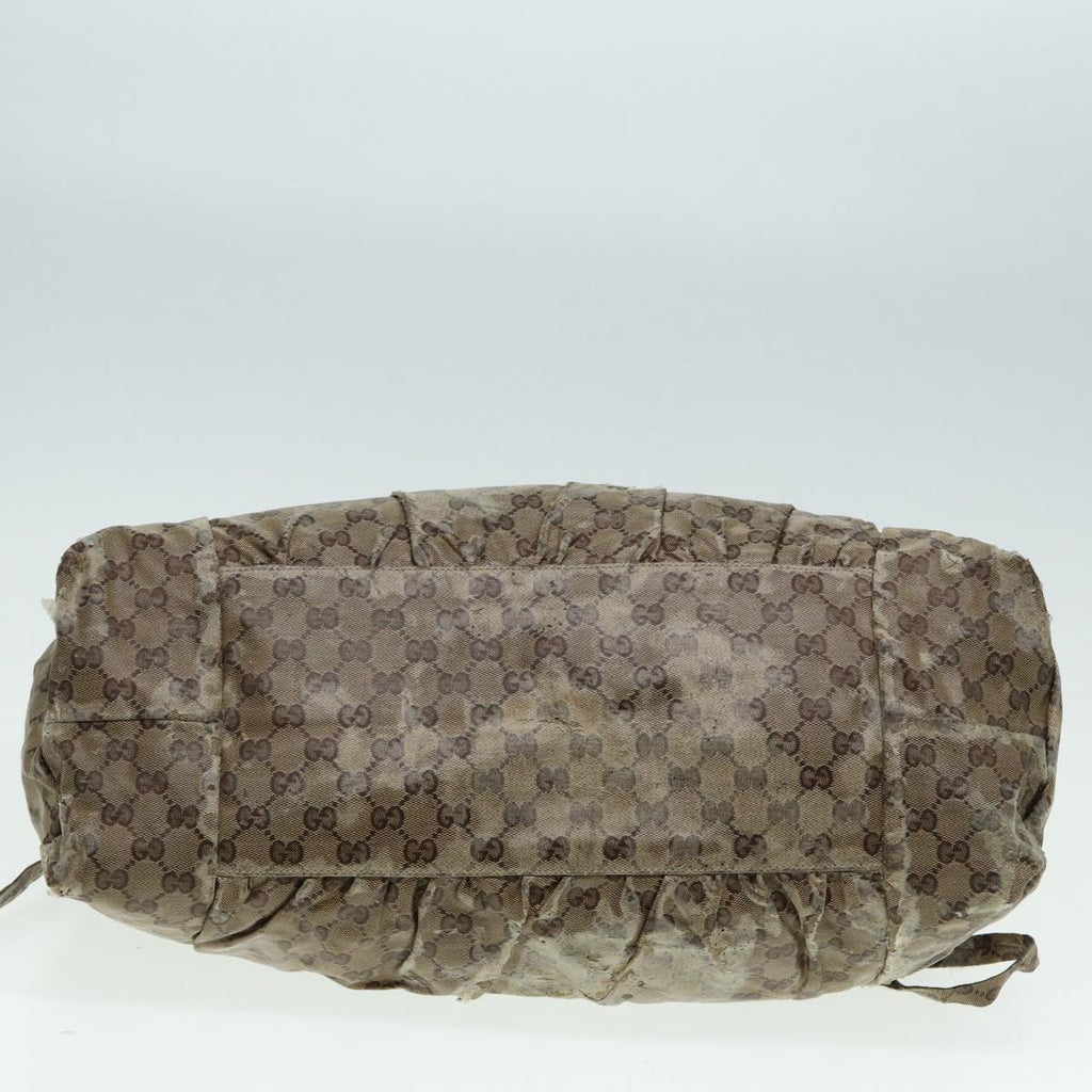 GUCCI GG Crystal Sherry Line Tote Bag 2Set Beige Red fm3716