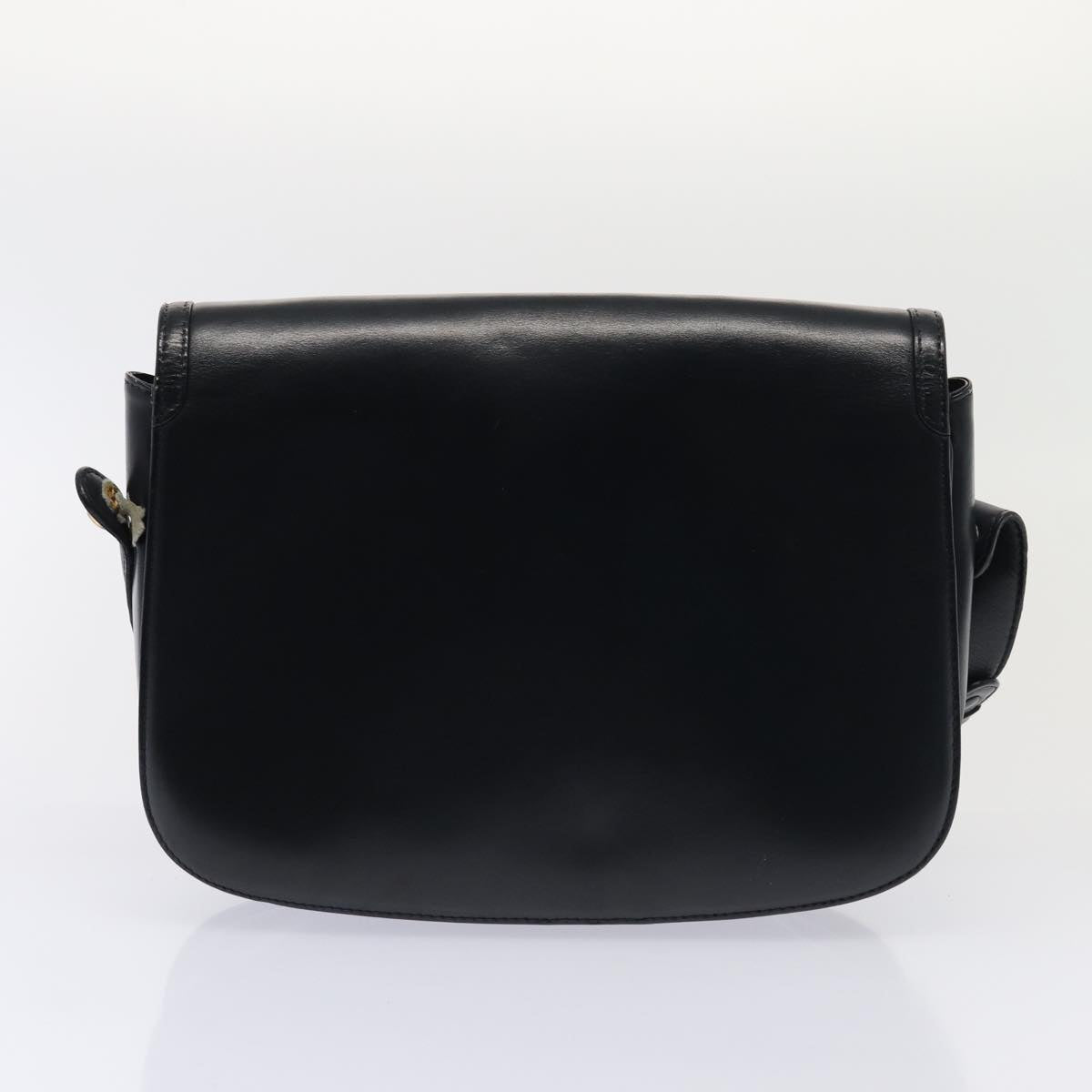 GUCCI Shoulder Bag Leather 2Set Black fm3717