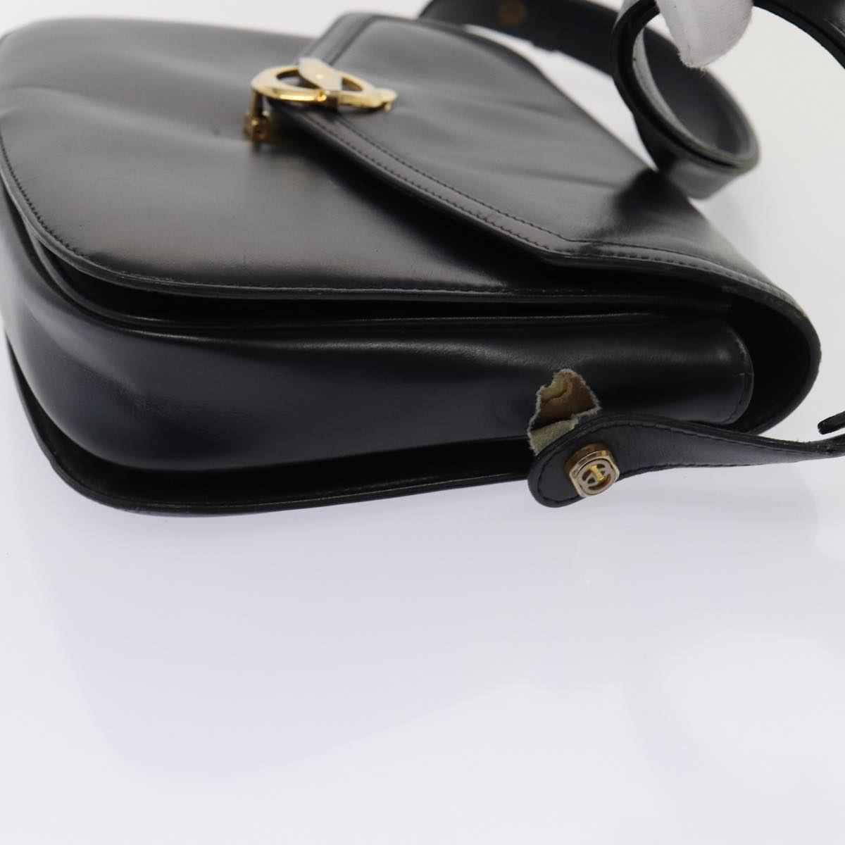 GUCCI Shoulder Bag Leather 2Set Black fm3717