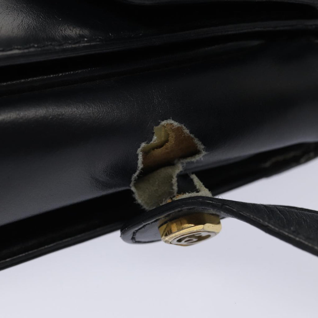 GUCCI Shoulder Bag Leather 2Set Black fm3717