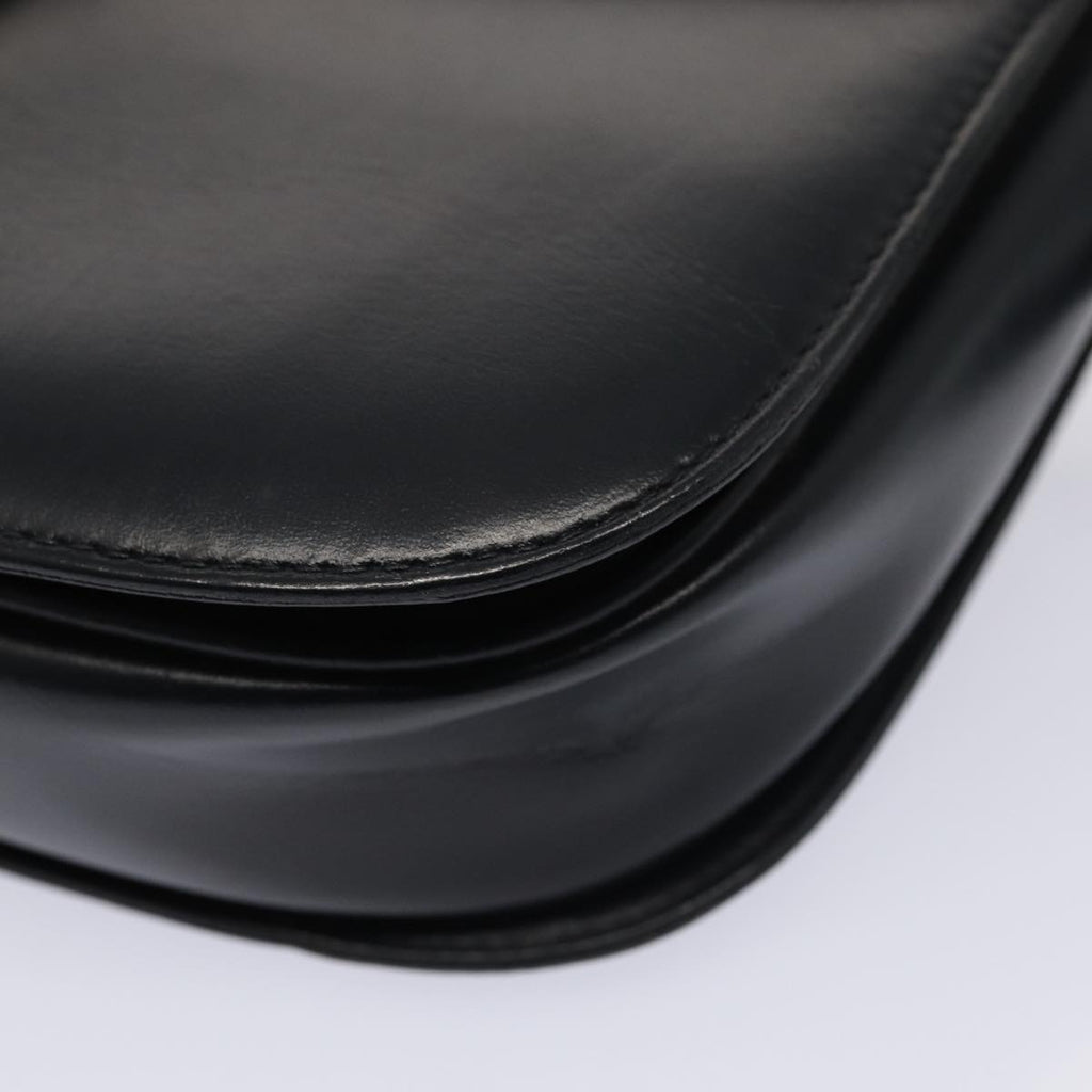 GUCCI Shoulder Bag Leather 2Set Black fm3717