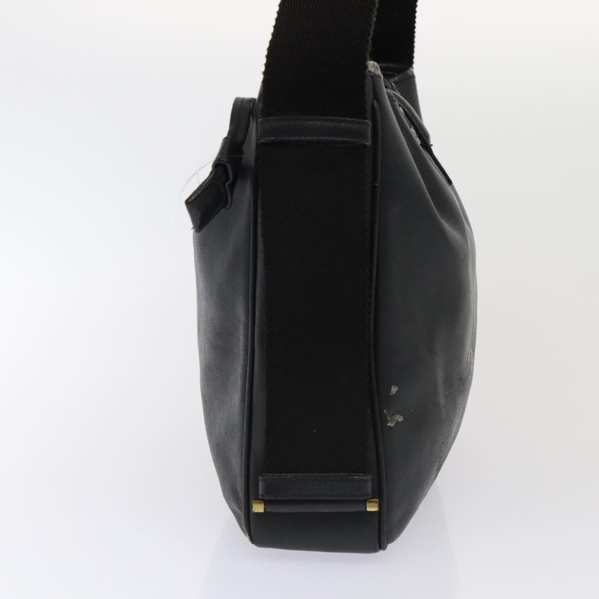 GUCCI Shoulder Bag Leather 2Set Black fm3717