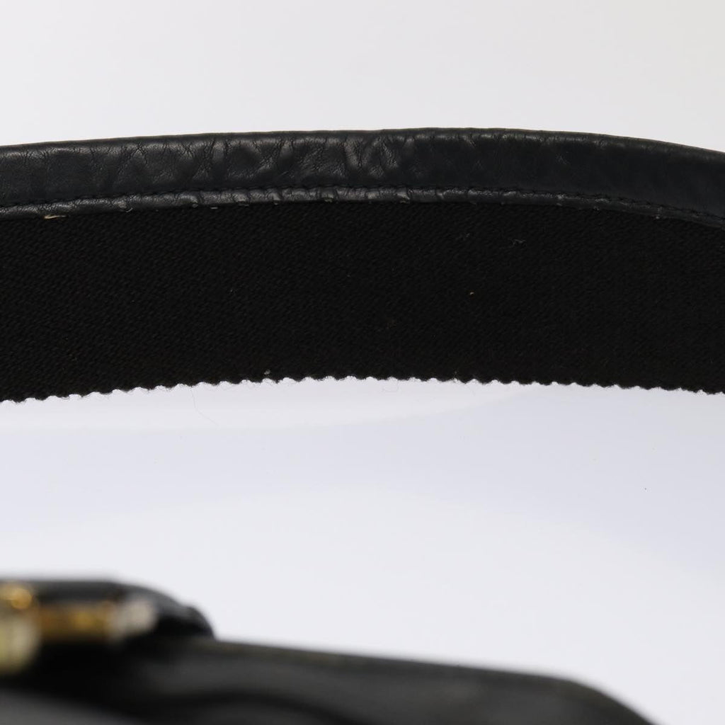 GUCCI Shoulder Bag Leather 2Set Black fm3717