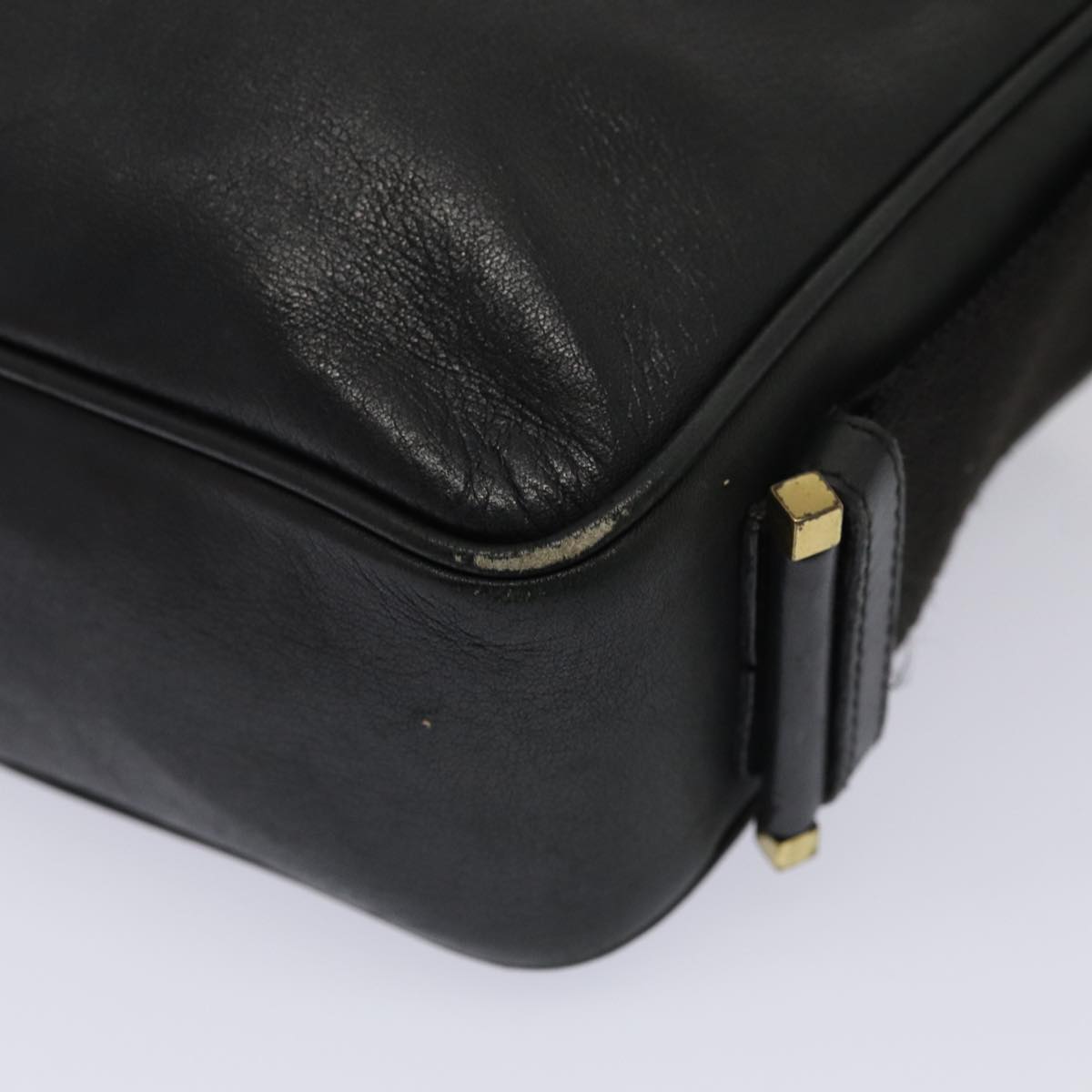 GUCCI Shoulder Bag Leather 2Set Black fm3717