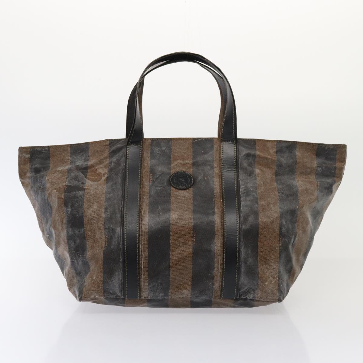 FENDI Pecan Canvas Hand Bag 3Set Black Brown fm3719