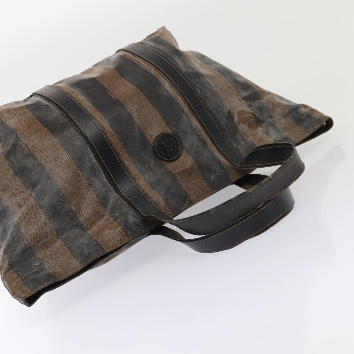 FENDI Pecan Canvas Hand Bag 3Set Black Brown fm3719