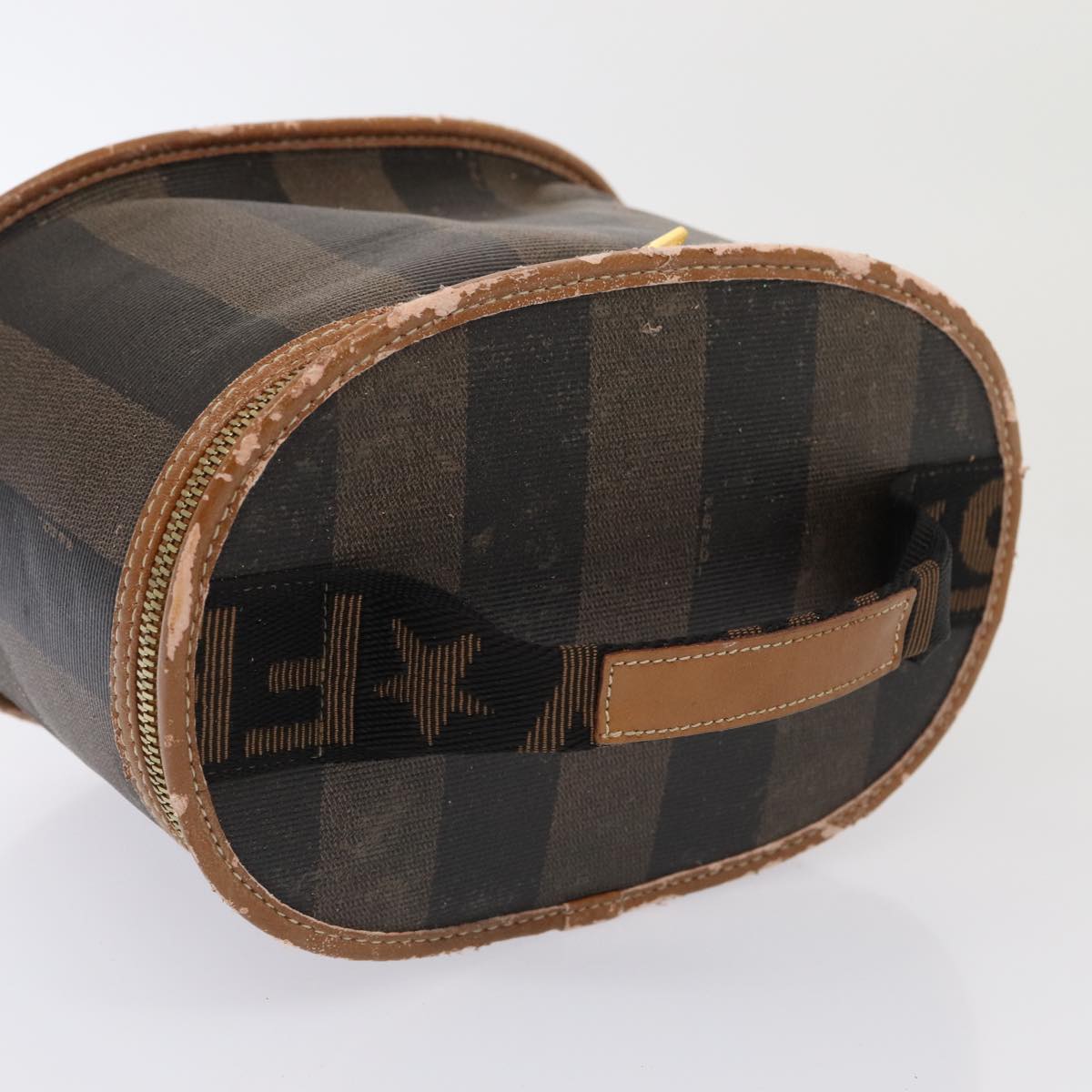 FENDI Pecan Canvas Hand Bag 3Set Black Brown fm3719