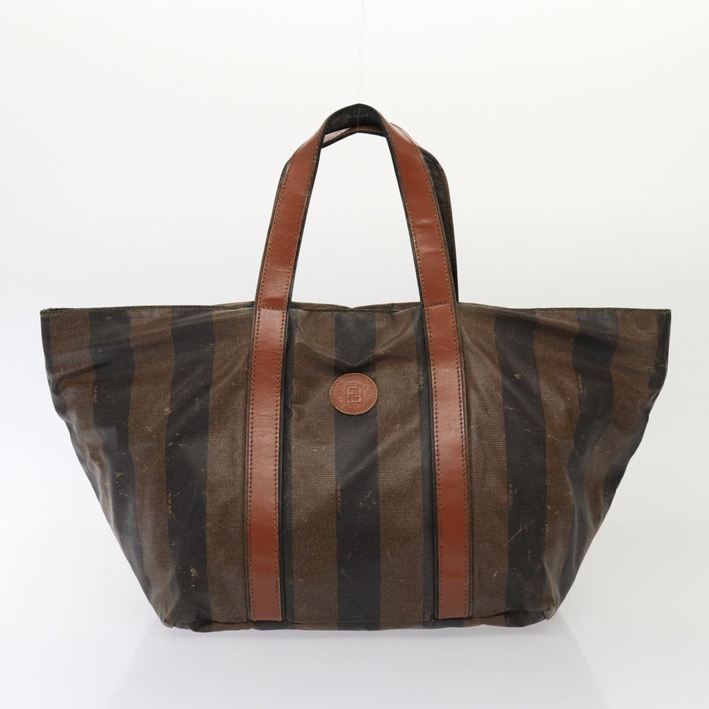 FENDI Pecan Canvas Hand Bag 3Set Black Brown fm3719