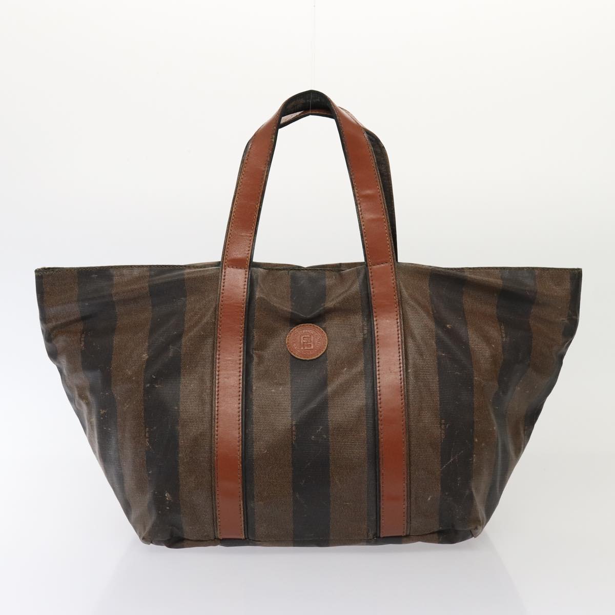 FENDI Pecan Canvas Hand Bag 3Set Black Brown fm3719