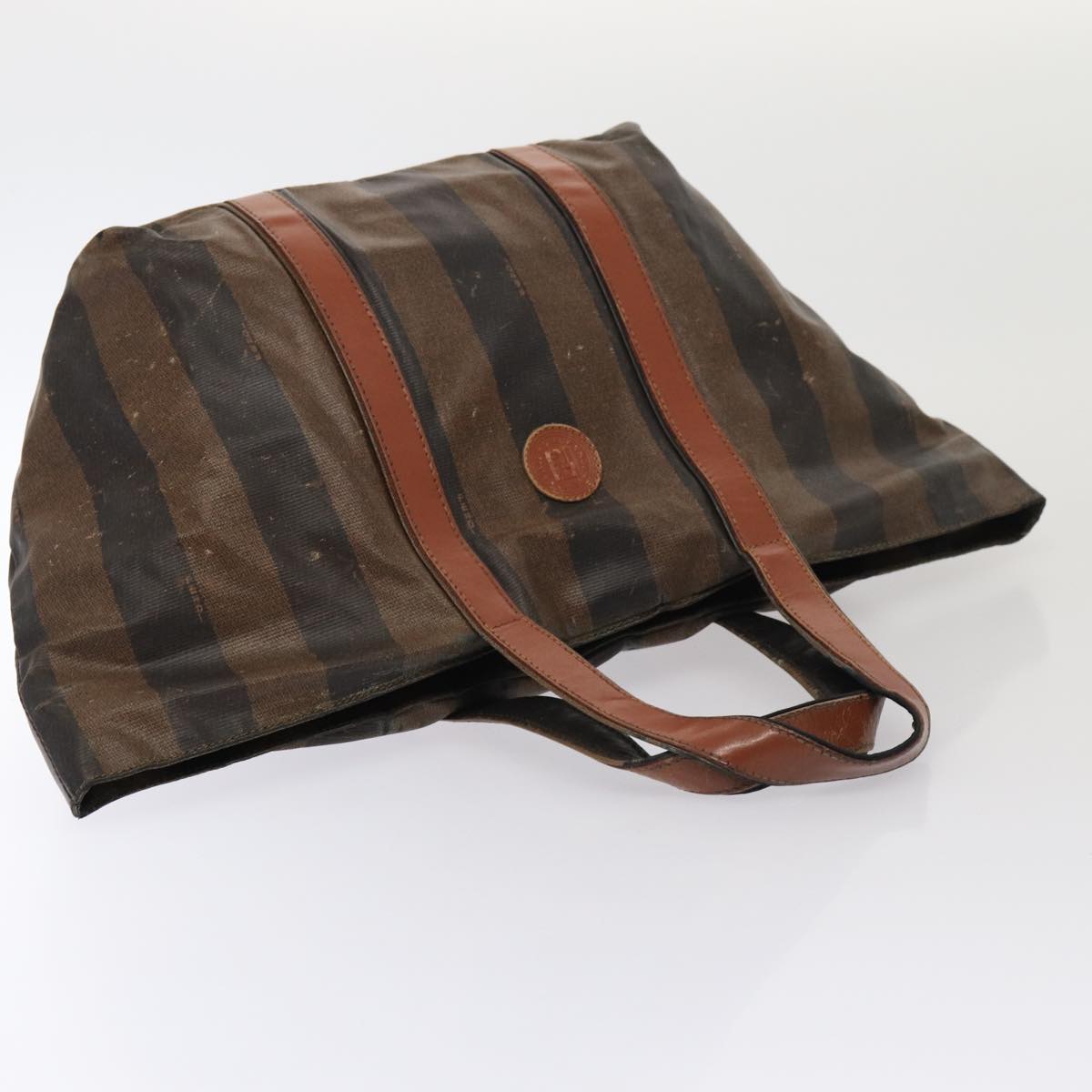 FENDI Pecan Canvas Hand Bag 3Set Black Brown fm3719
