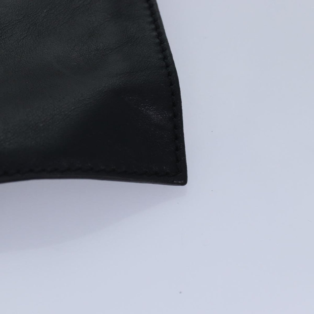 FENDI Zucca Canvas Shoulder Bag Leather Black Gold fm3729