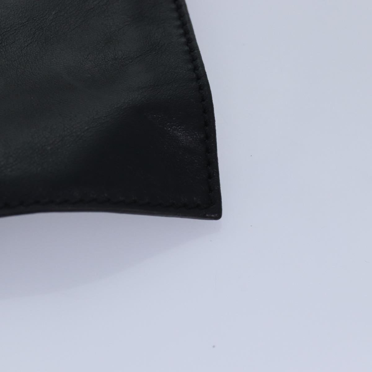 FENDI Zucca Canvas Shoulder Bag Leather Black Gold fm3729