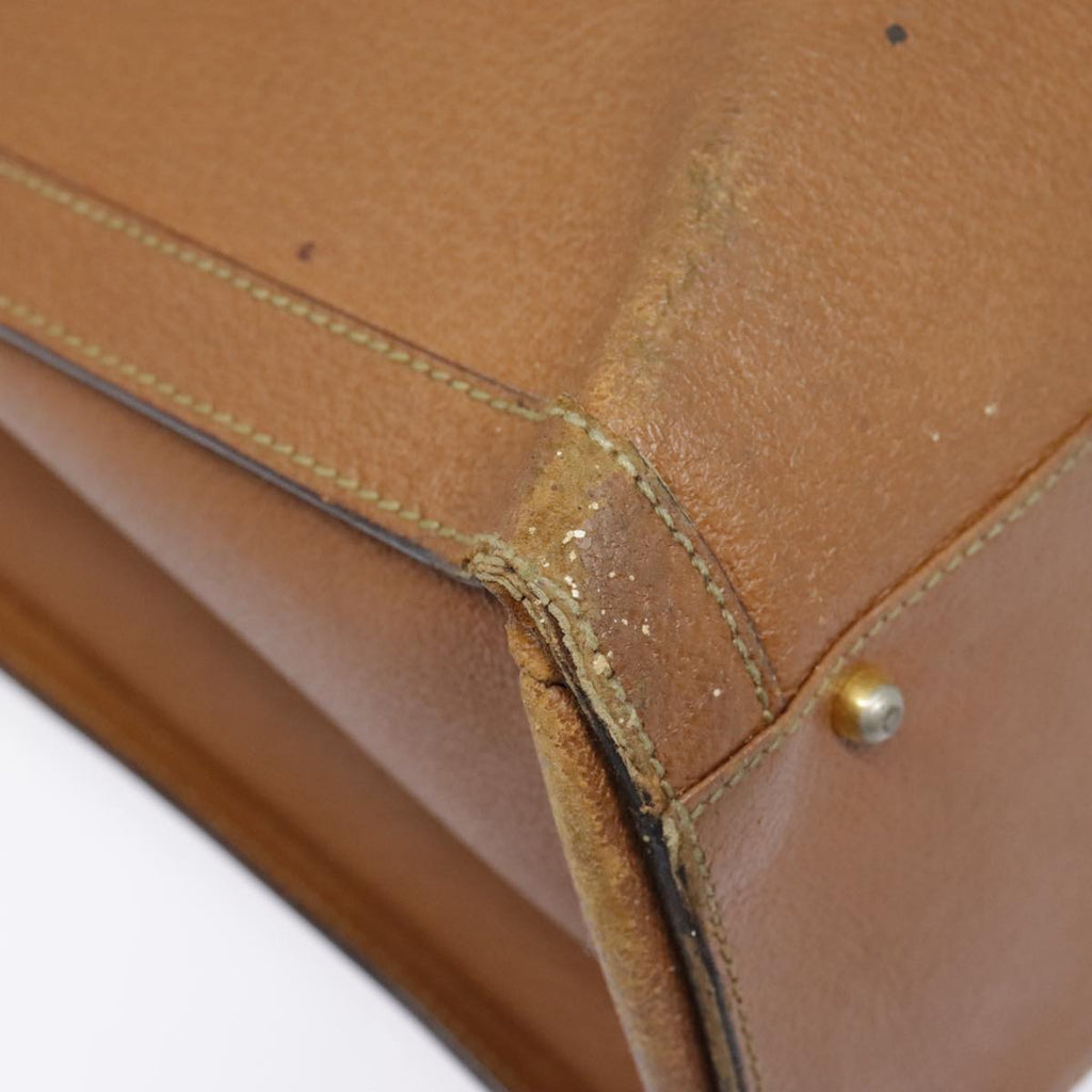 GUCCI Bamboo Hand Bag Leather Brown Gold 002 1186 0260 fm3739