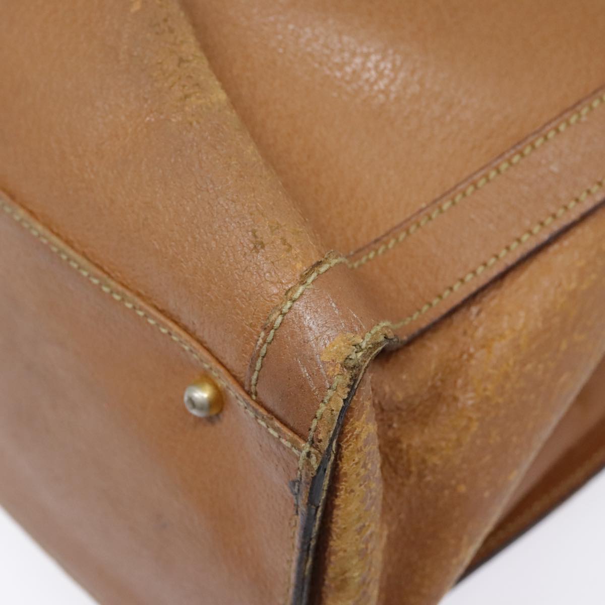 GUCCI Bamboo Hand Bag Leather Brown Gold 002 1186 0260 fm3739