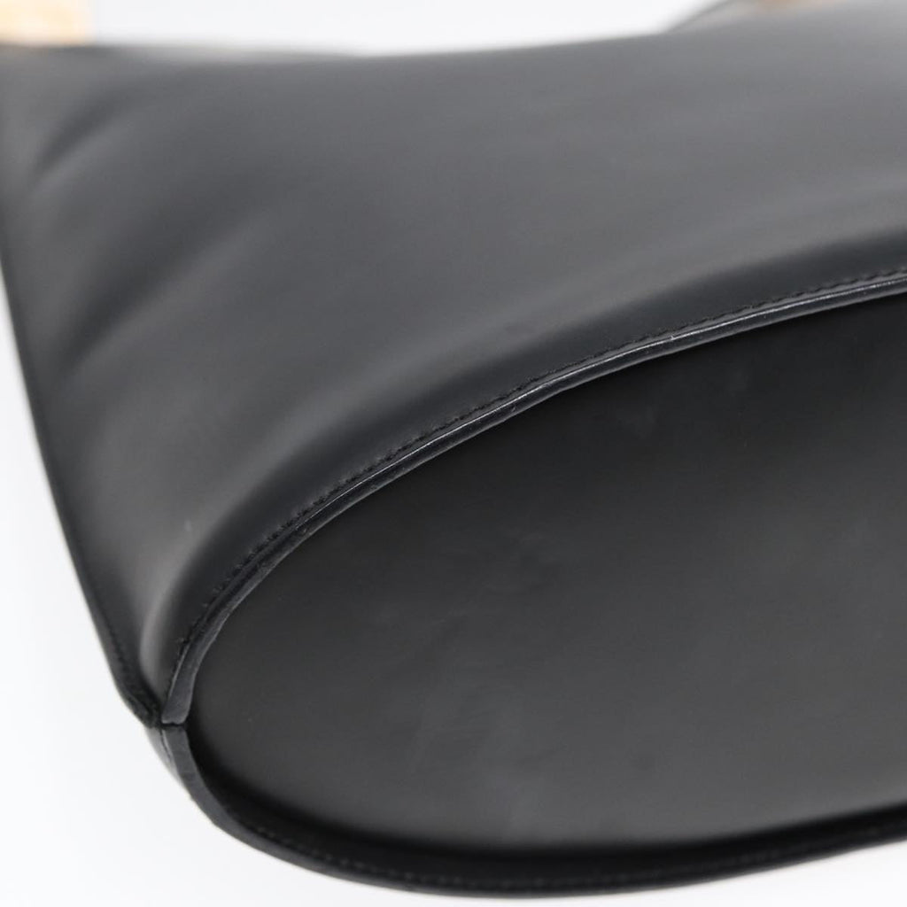 GUCCI Shoulder Bag Leather Black Silver 001 2113 3010 fm3745