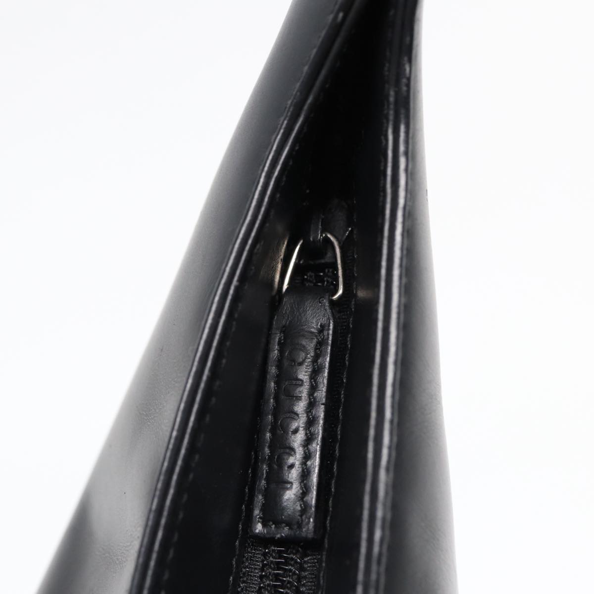 GUCCI Shoulder Bag Leather Black Silver 001 2113 3010 fm3745
